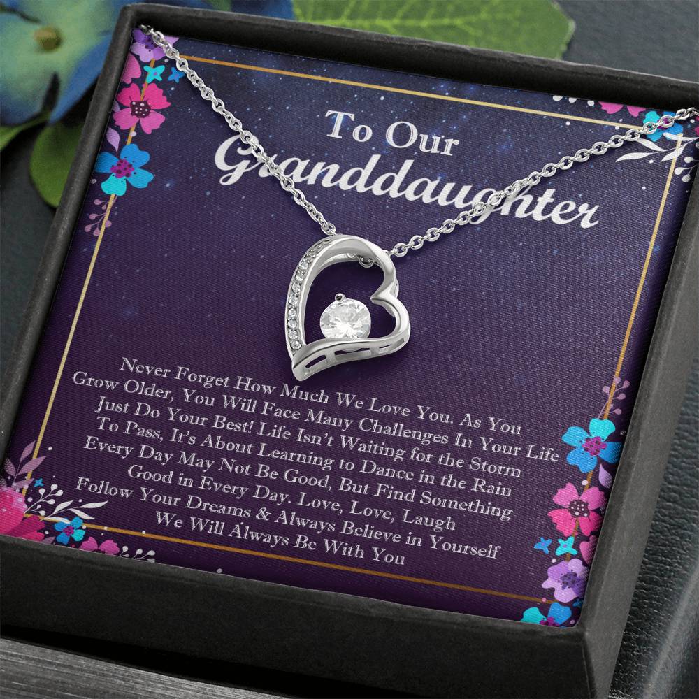 To Our Granddaughter Forever Love Forever Love Necklace