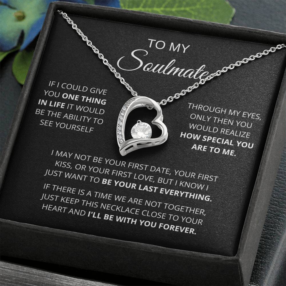 To My Soulmate  One Thing In Life  Forever Love Forever Love Necklace