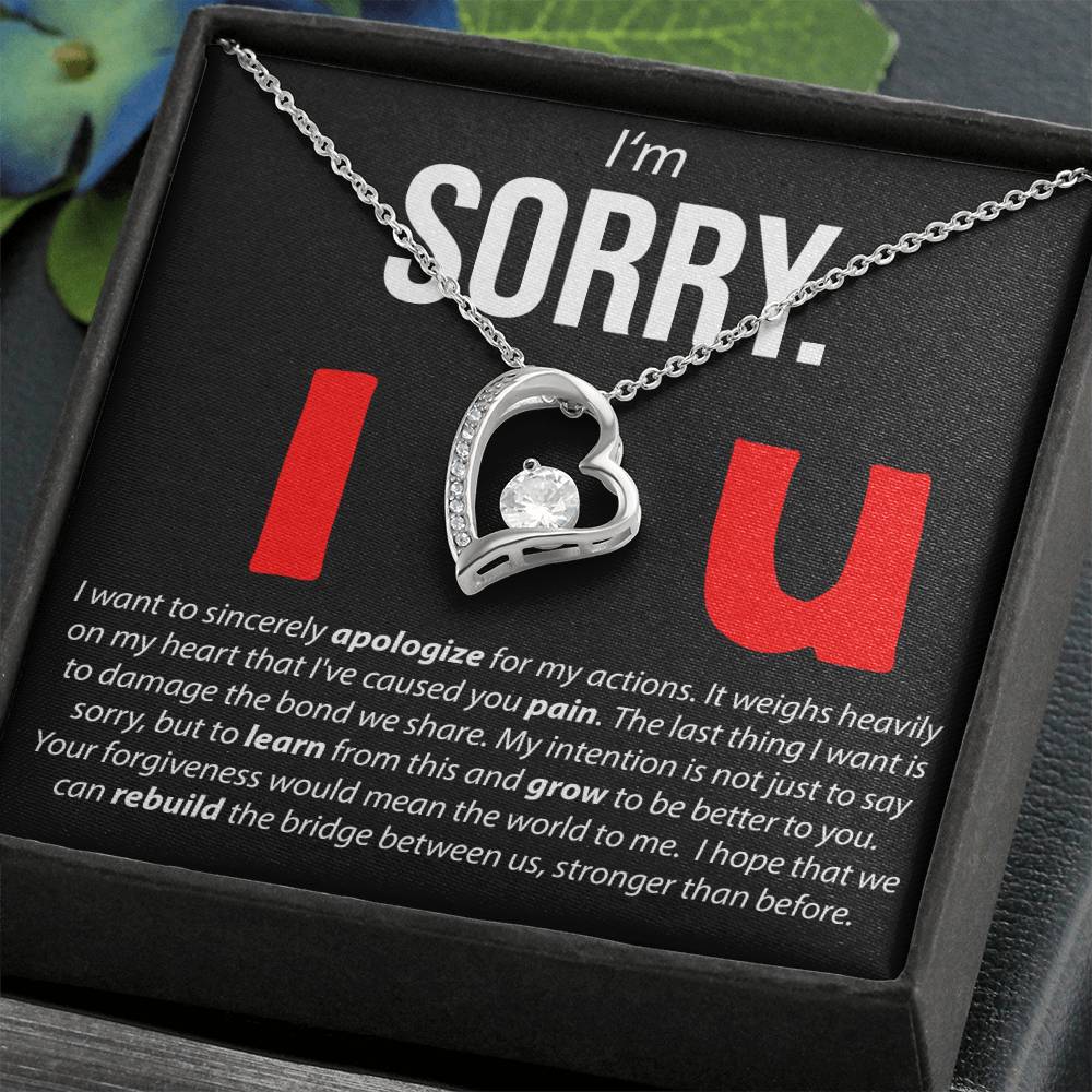 I'M Sorry. I Love You - Forever Love Necklace Forever Love Necklace