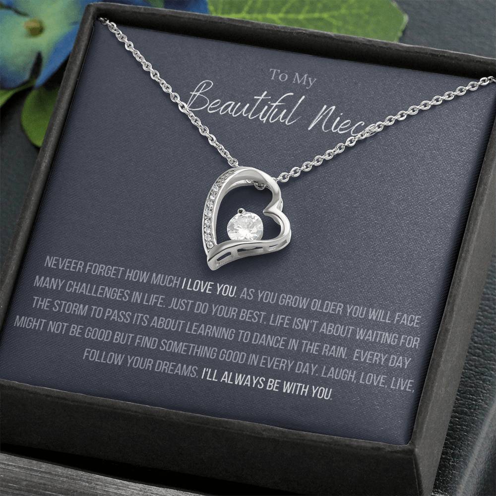 The Forever Love Necklace To My Niece Forever Love Necklace