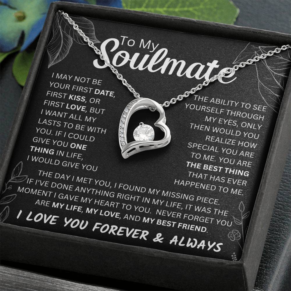 To My Soulmate  Forever & Always Forever Love Necklace