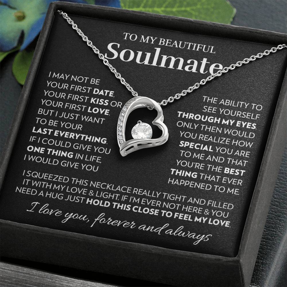 To My Soulmate - Feel My Love - Forever Love Necklace Forever Love Necklace