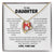 To My Daughter - Forever Love Necklace Forever Love Necklace