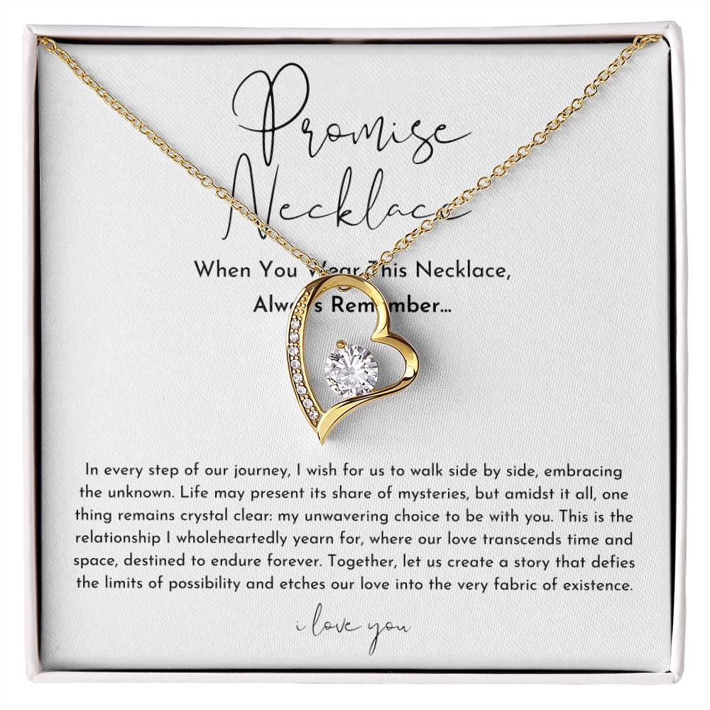 Promise Necklace For Her Forever Love Necklace
