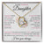 To My Daughter No Matter How Busy... Love You Heart Necklace Forever Love Necklace