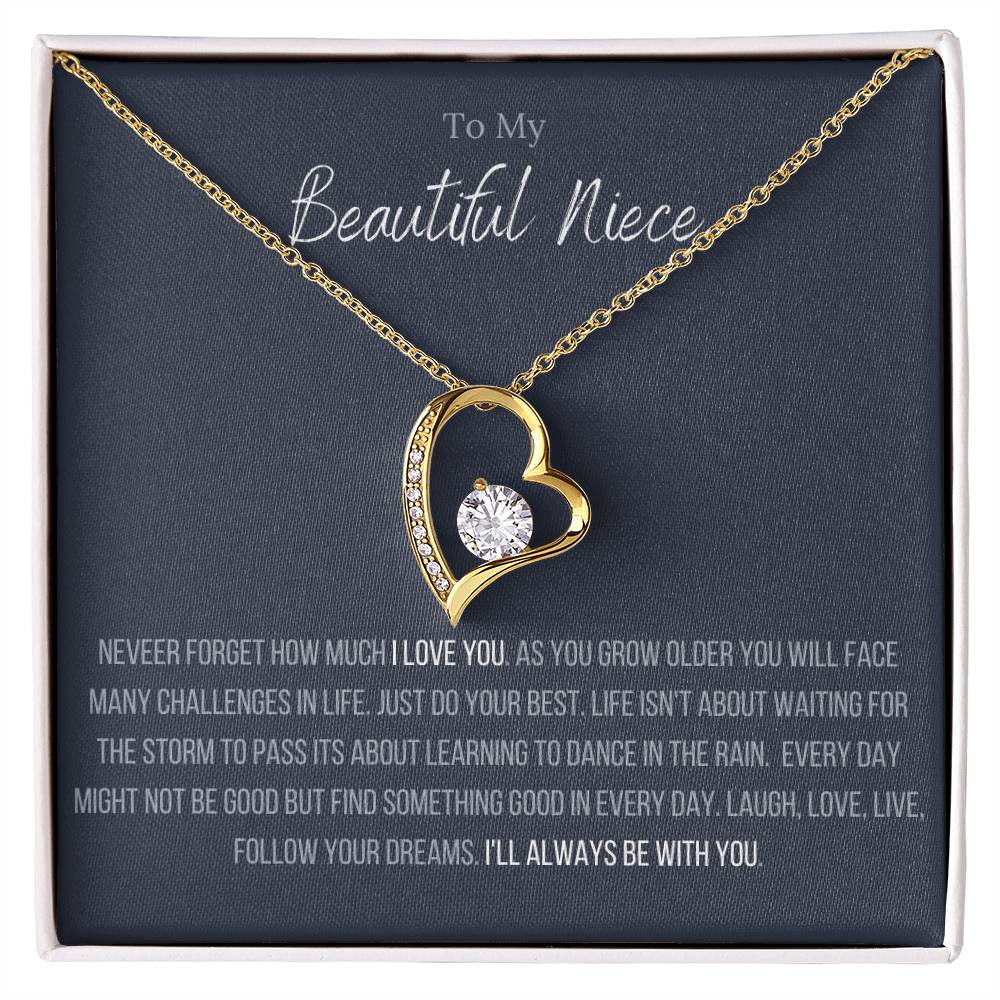 The Forever Love Necklace To My Niece Forever Love Necklace