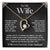 To My Wife - Forever Love Necklace & Earring Set - Beautiful Poem Forever Love Necklace