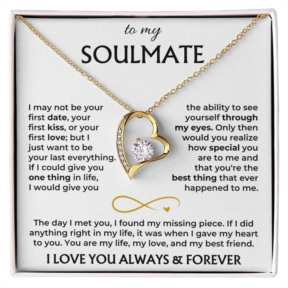 To My Soulmate - Forever Love Gift Set Forever Love Necklace