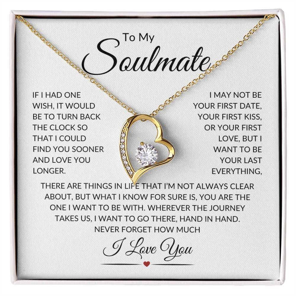 Soulmate Last Everything W  Forever Love Necklace 💘 Forever Love Necklace