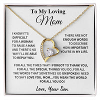 Loving Mom Gift Forever Love Necklace