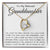 To My Beloved Granddaughter Forever Love Necklace  I Was Glad To Lend A Hand Forever Love Necklace