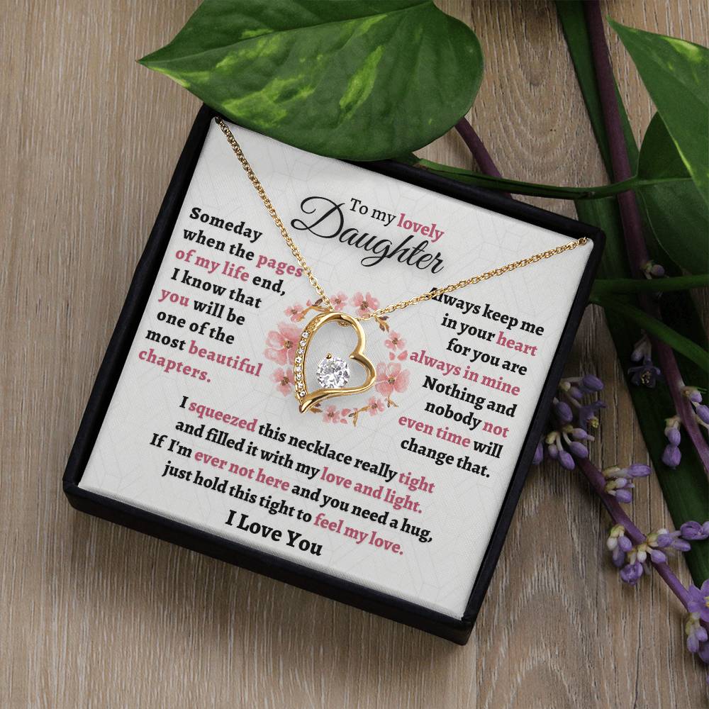 Gift For Daughter - Feel My Love Forever Love Necklace