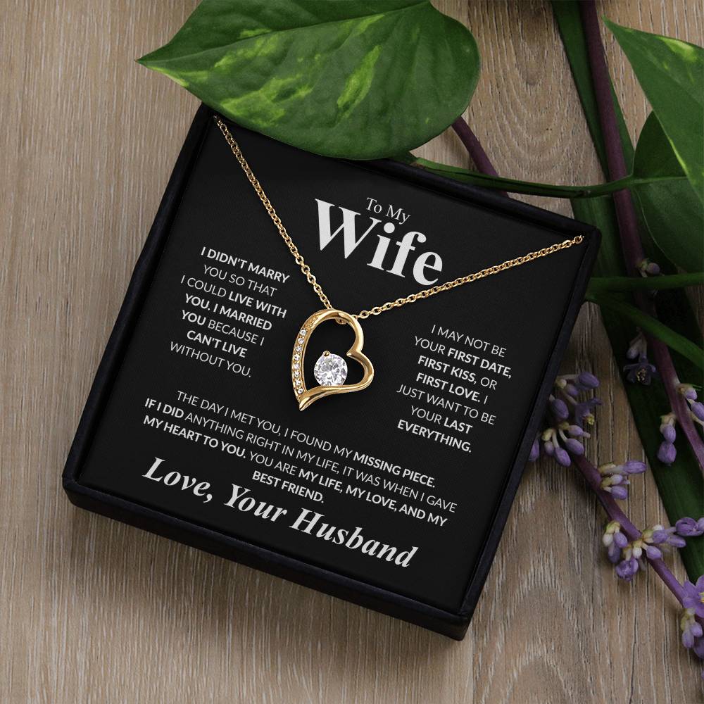 To My Wife Forever Love Necklace