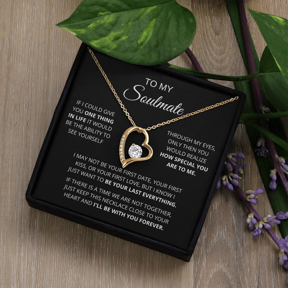 To My Soulmate  One Thing In Life  Forever Love Forever Love Necklace