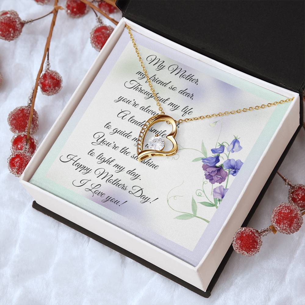 Mother's Day And Message Card 1 Forever Love Necklace