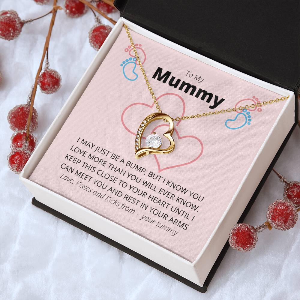 New Mum Necklace Pregnancy New Baby New Mum Gift First Time Mum Necklace Mum To Be Necklace Pregnant Wife Gift Forever Love Necklace