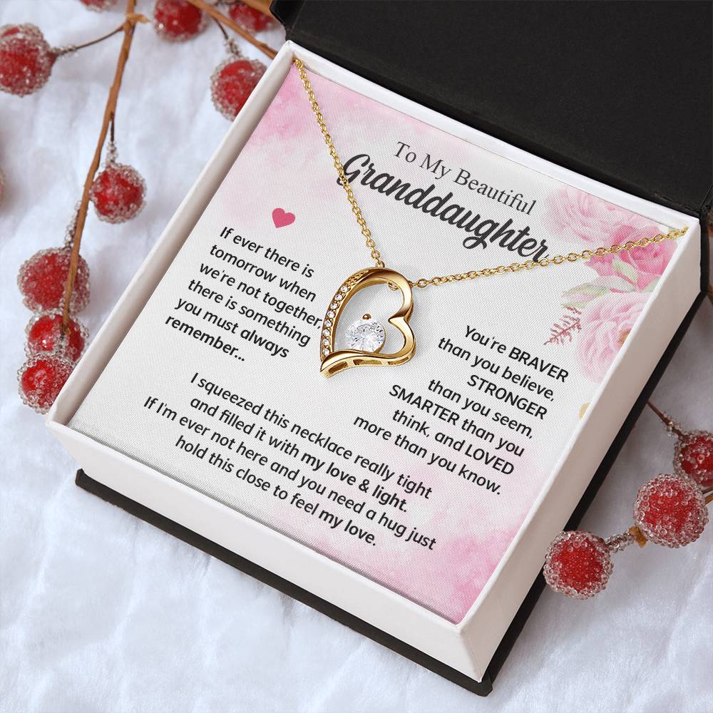 Gifts For Granddaughter Forever Love Necklace