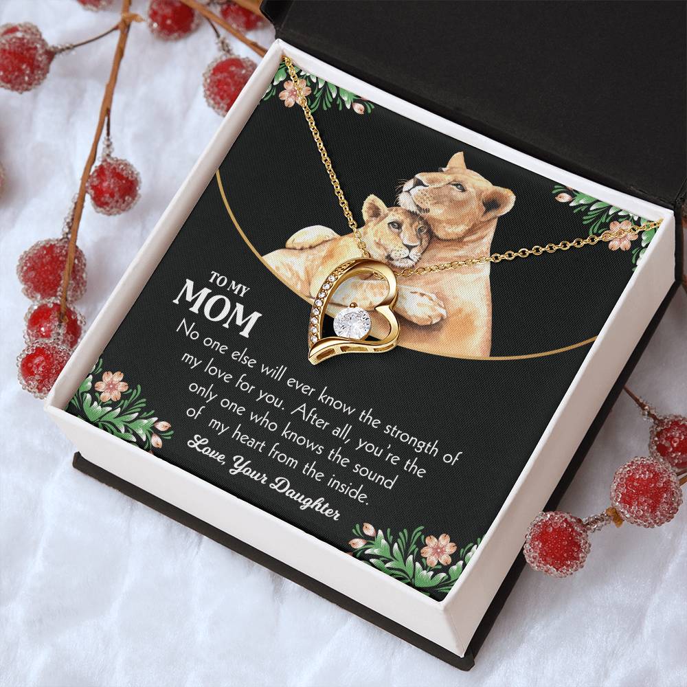 To My Mom 3 Forever Love Necklace
