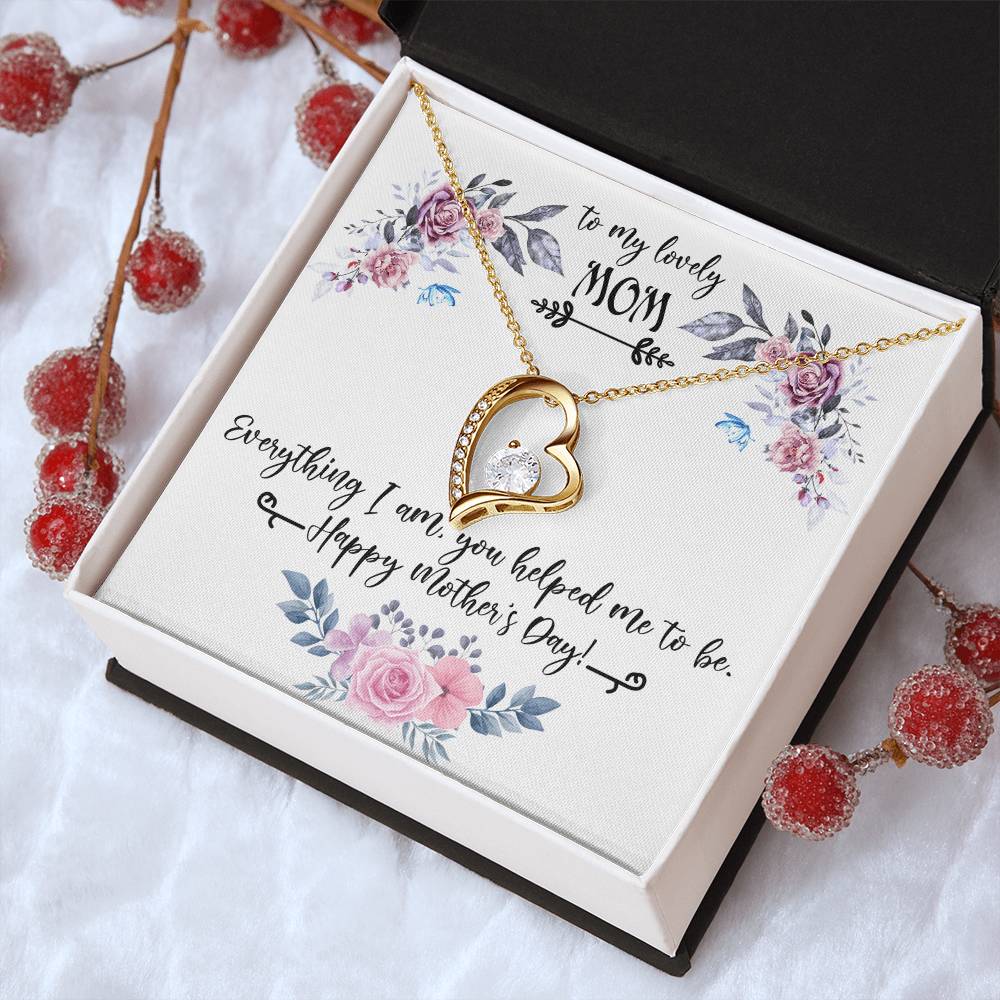 Mom Gifts Gift From Bride To Mother To My Lovely Mom On Me Wedding Day Necklace Forever Love Necklace