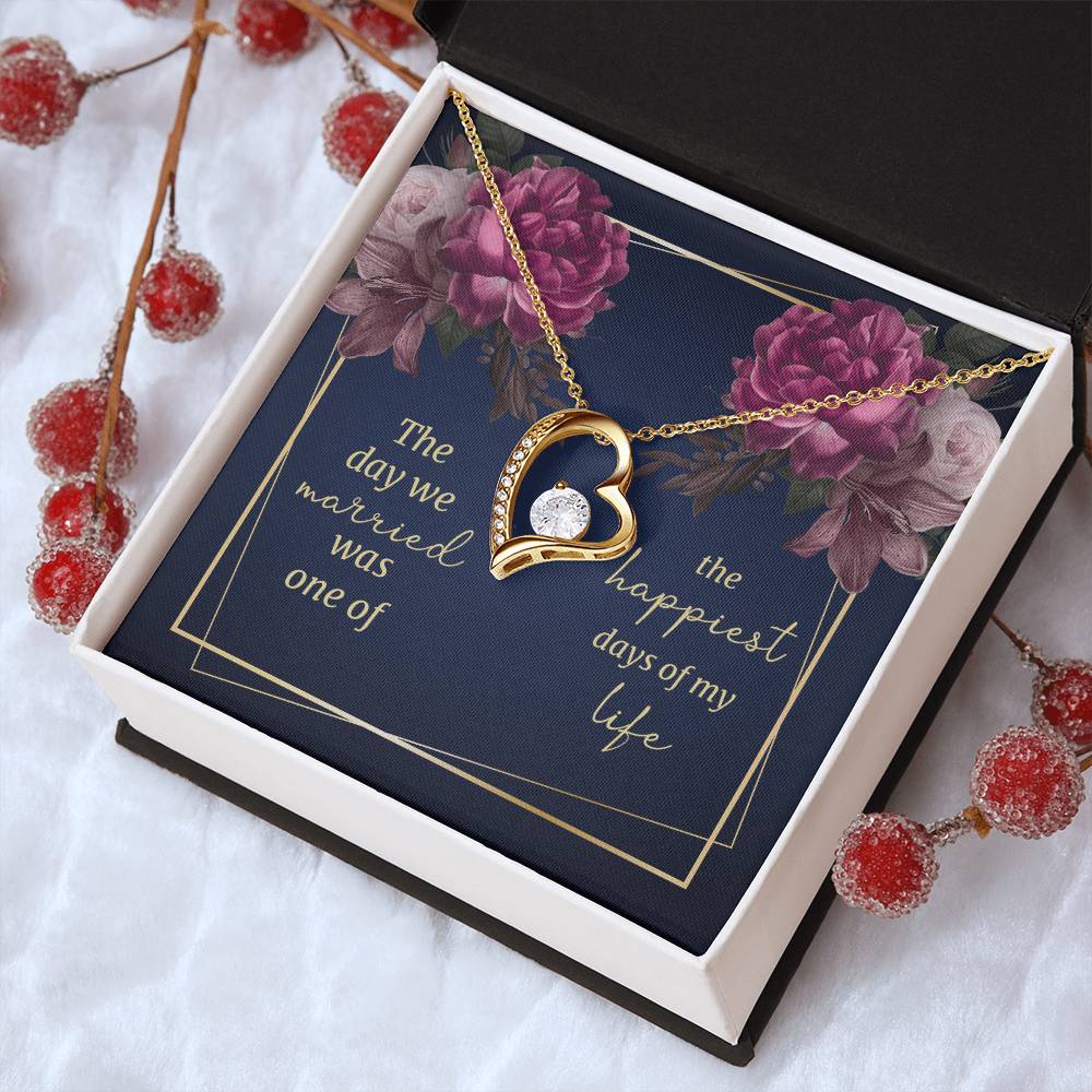 The Day We Married Gift For Wife Forever Love Necklace