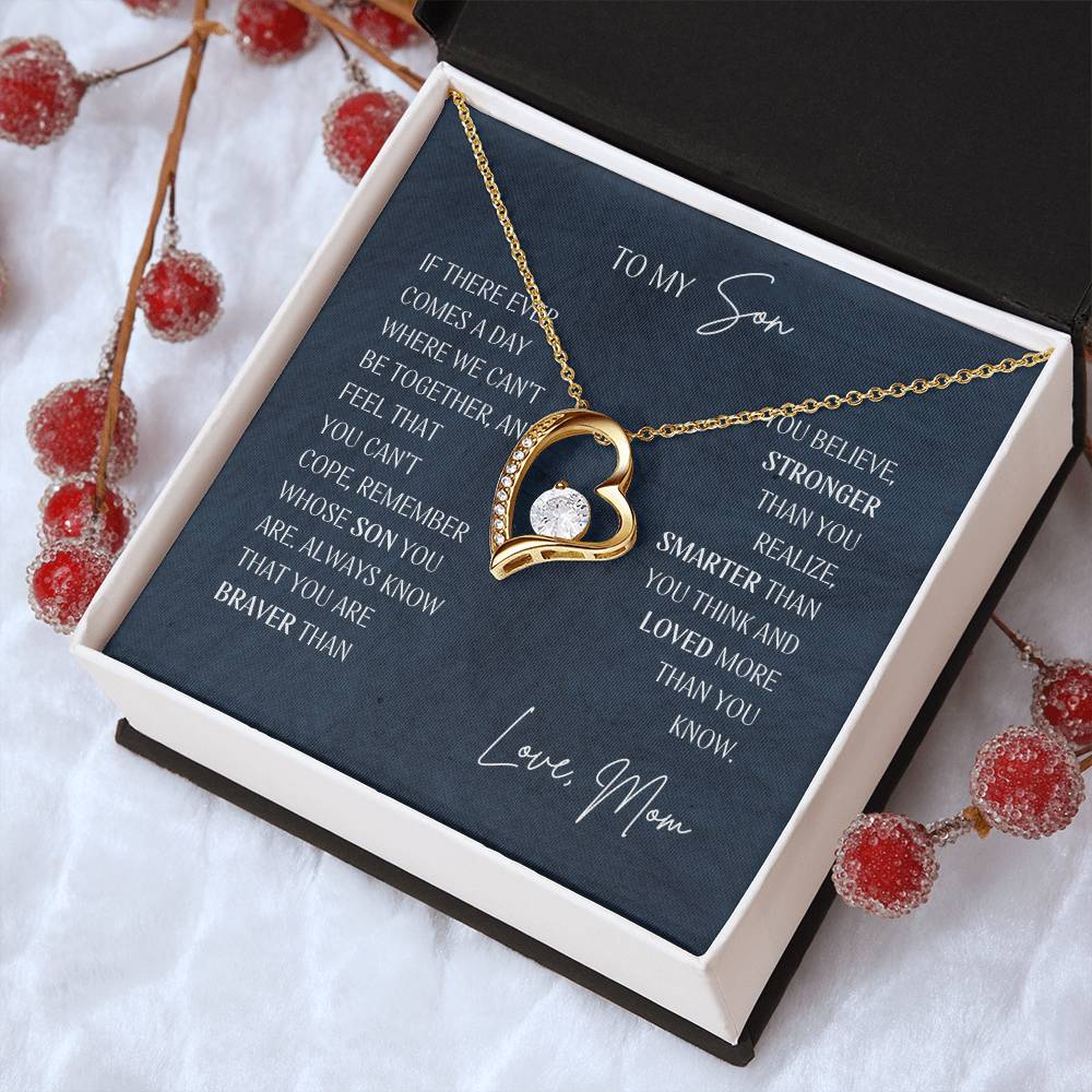 Shine Like A Jewel Forever Love Open Heart Pendant Necklace To My Beautiful Wife Forever Love Necklace
