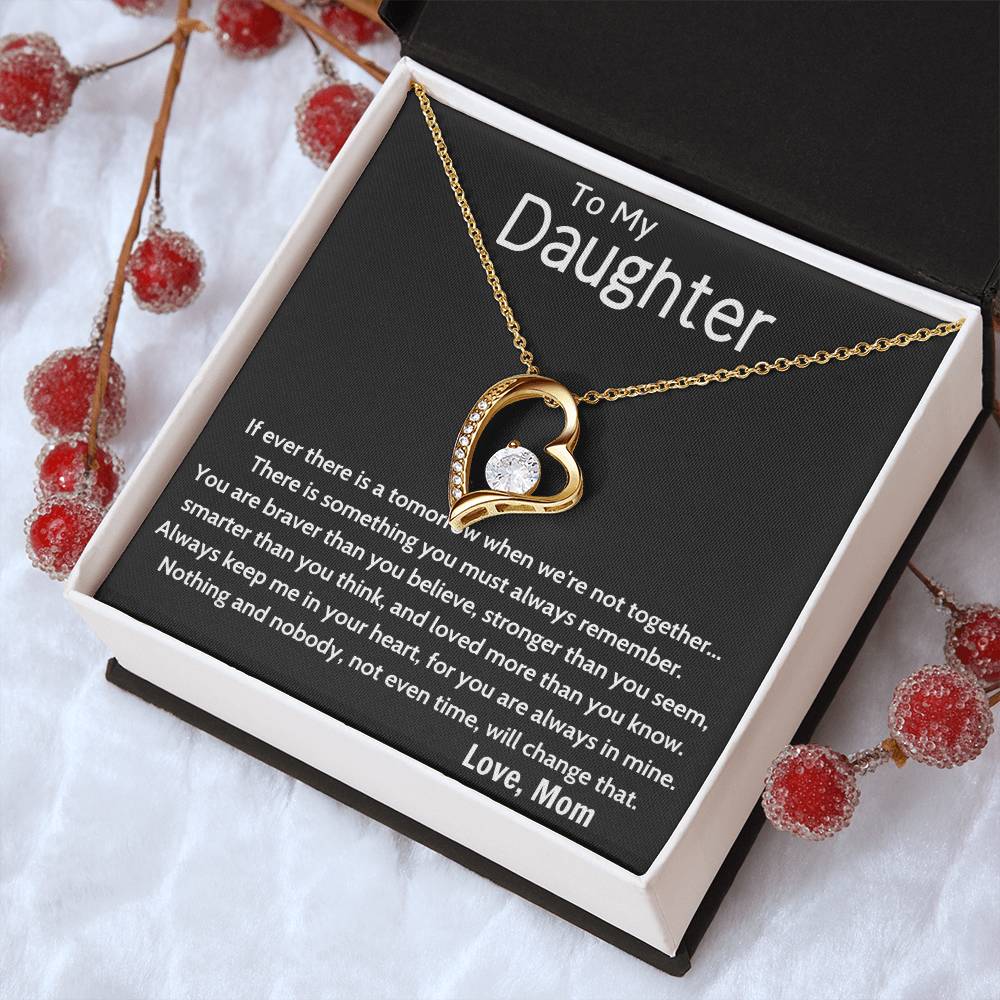 To My Daughter Beautiful Chapters Forever Love Necklace Daughter Necklace Gift For Daughter Xmas Christmas Daughter Gift From Mom 4 Forever Love Necklace