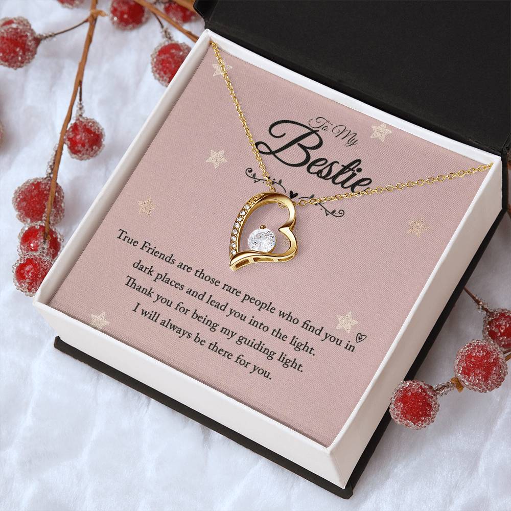 To My Bestie I Will Always Be There For You Forever Love Necklace
