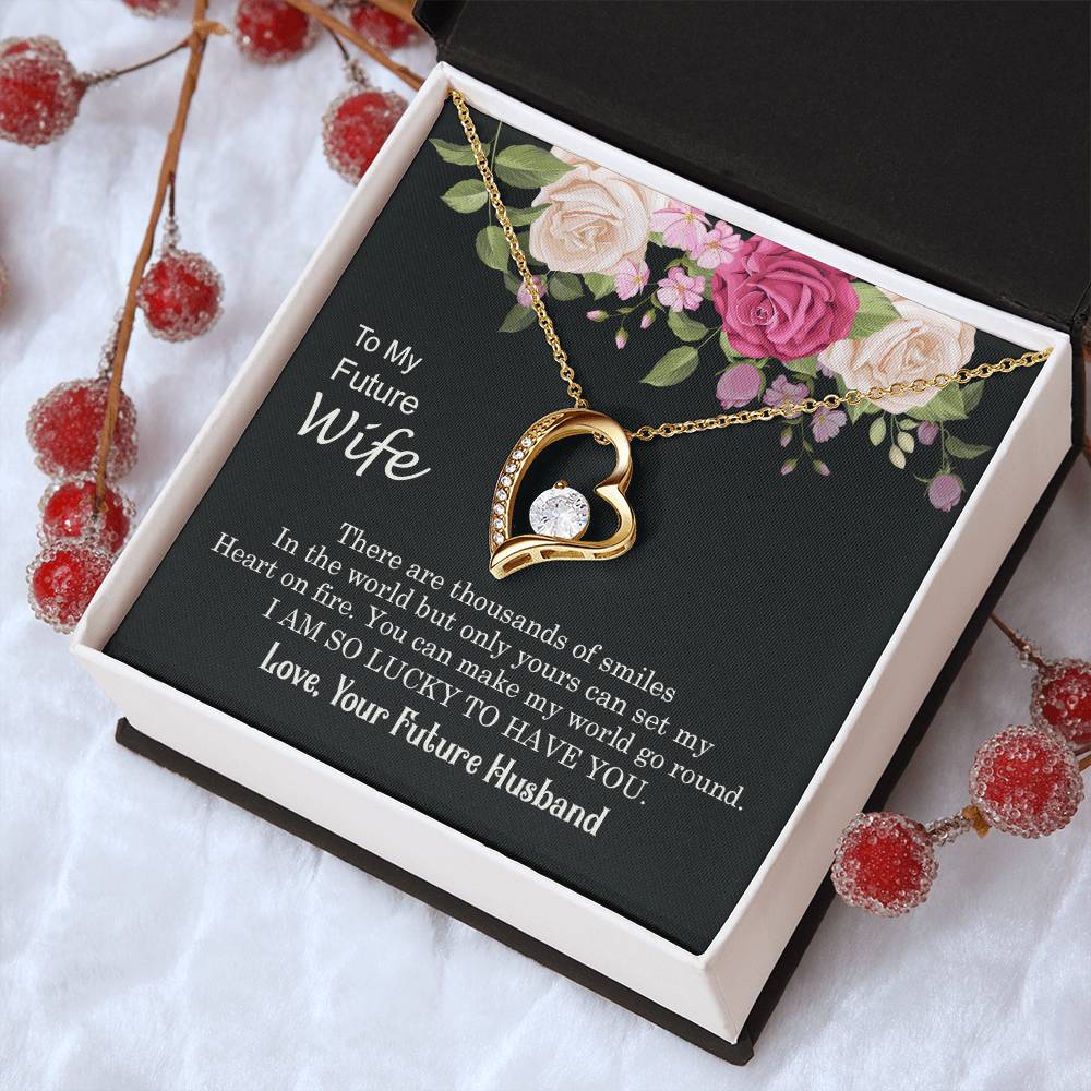 I Am So Lucky To Have You To Future Wife 1 Forever Love Necklace