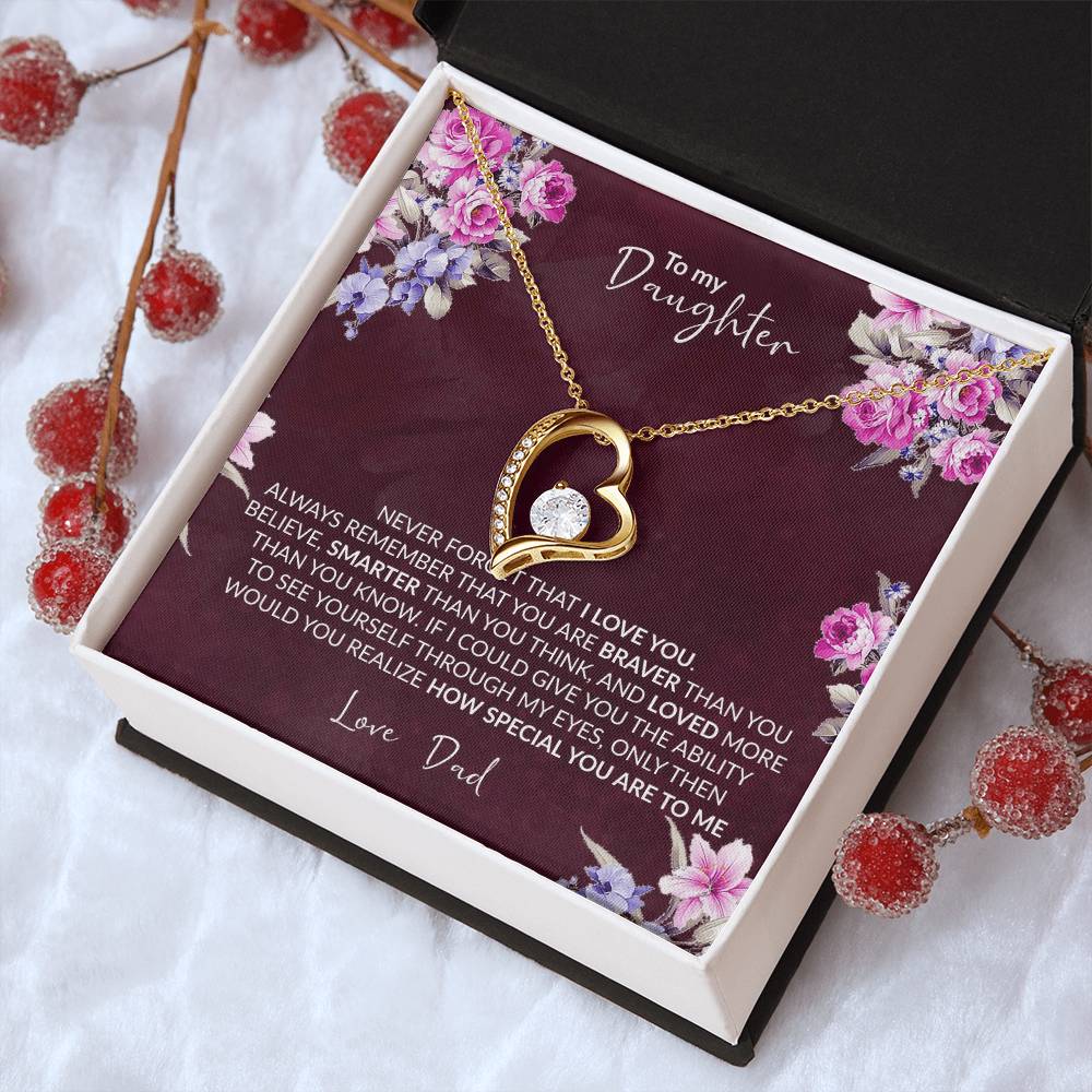 Gift For Daughter Infinity Necklace Jewelry Gift For Daughter Birthday Gift Graduation Gift Grown Up Daughter Christmas Forever Love Necklace