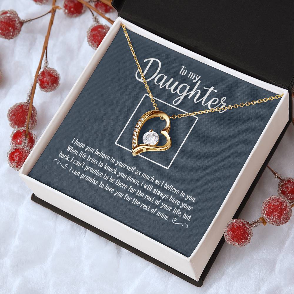 To My Daughter Necklace Father Daughter Necklace Father To Daughter Birthday Gift Gifts To Daughter From Dad 1 Forever Love Necklace