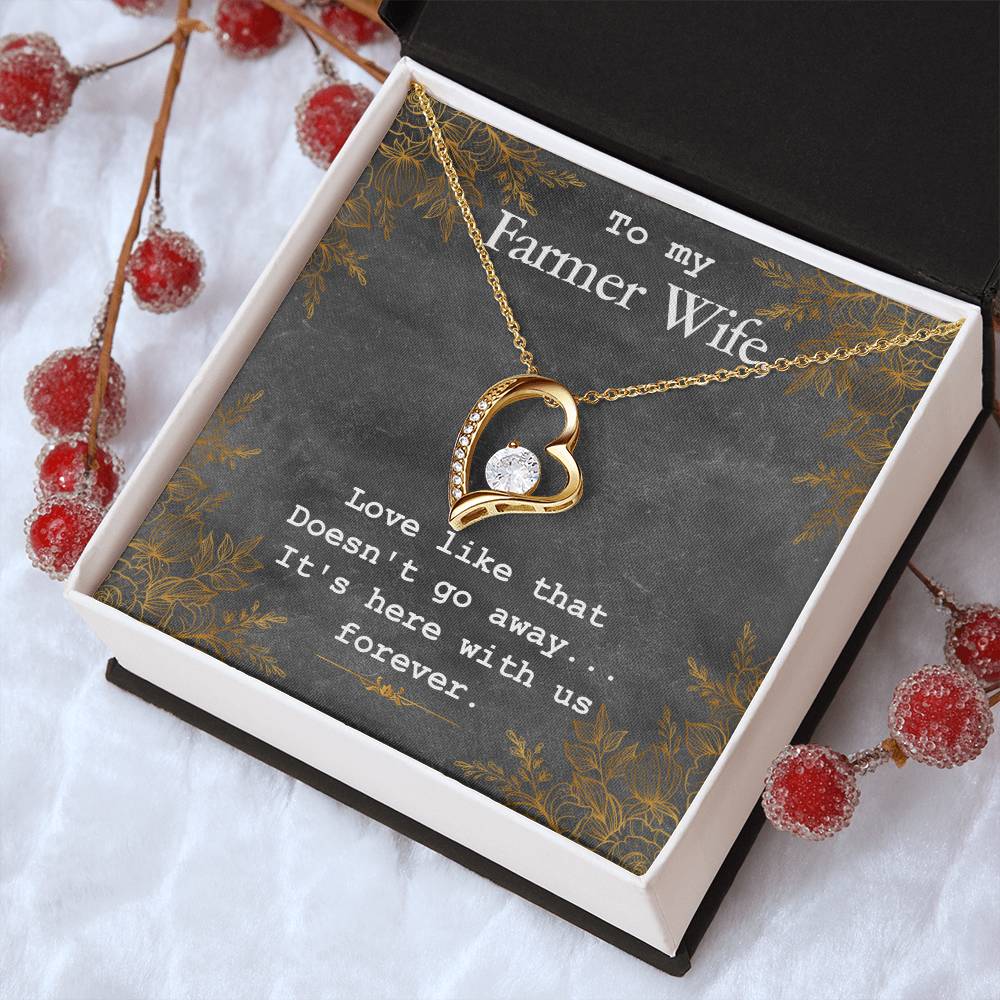 To My Farmer Wife Necklace Forever Love Necklace