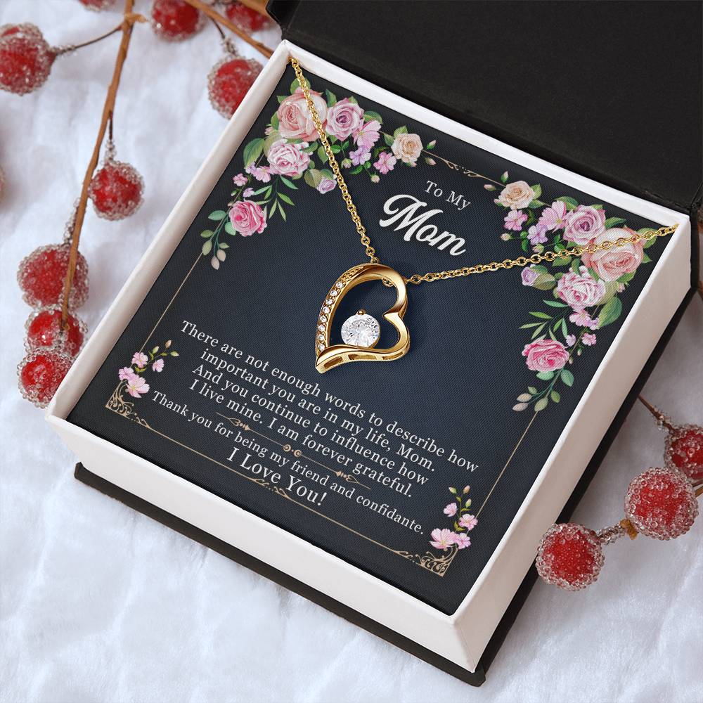To My Mom - Forever Necklace - Influence How I Live Mine Forever Love Necklace