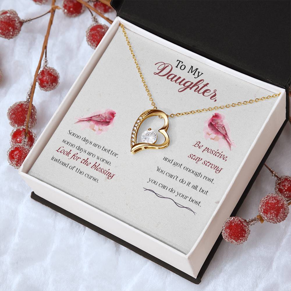 To My Daughter Always Remember That Daddy Loves You Heart Shape Necklace Daughter Gift Necklace Daughter Birthday Gift Christmas Gift For Daughter Forever Love Necklace