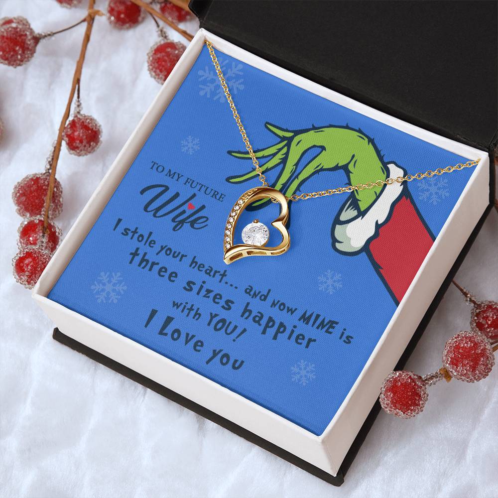 To My Future Wife I Stole Your Heart Heart Pendant Necklace 1 Forever Love Necklace