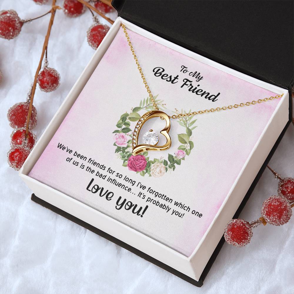 To My Best Friend Necklace Forever Love Necklace