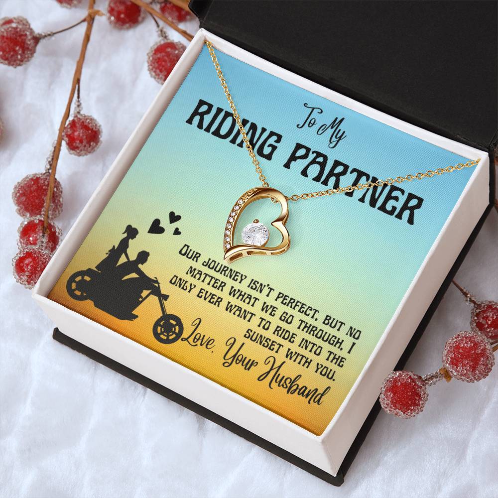 Riding Partner Valentine Necklace Gift To Wife Forever Love Necklace
