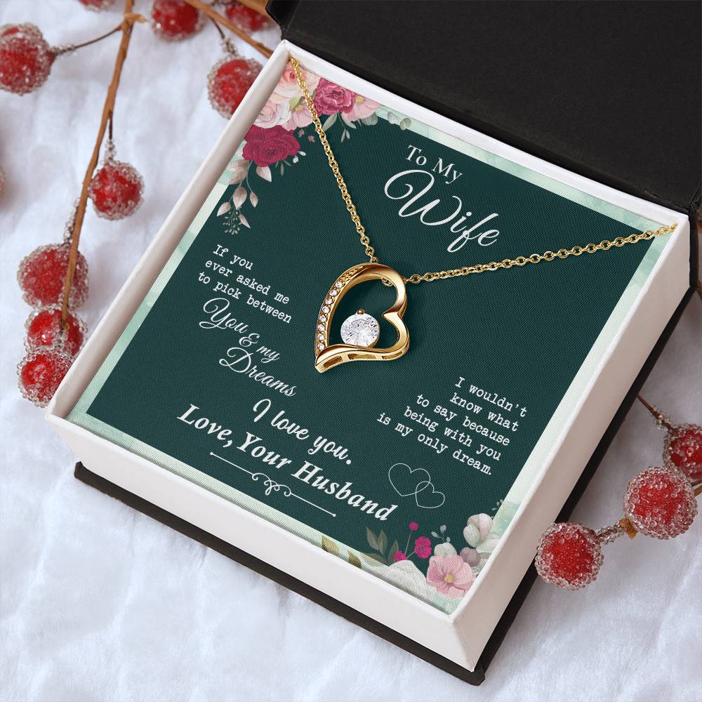 Almost Gone To My Wife Being With You Is My Only Dream Heart Necklace 1 Forever Love Necklace