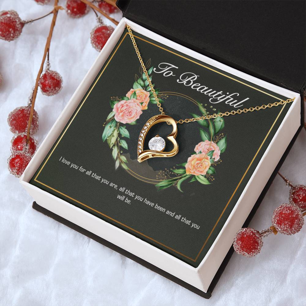 Girlfriend Heart Necklace Valentine Gifts For Girlfriend Necklace For Girlfriend Birthday Gift For Girlfriend Girlfriend Gift Romantic Forever Love Necklace