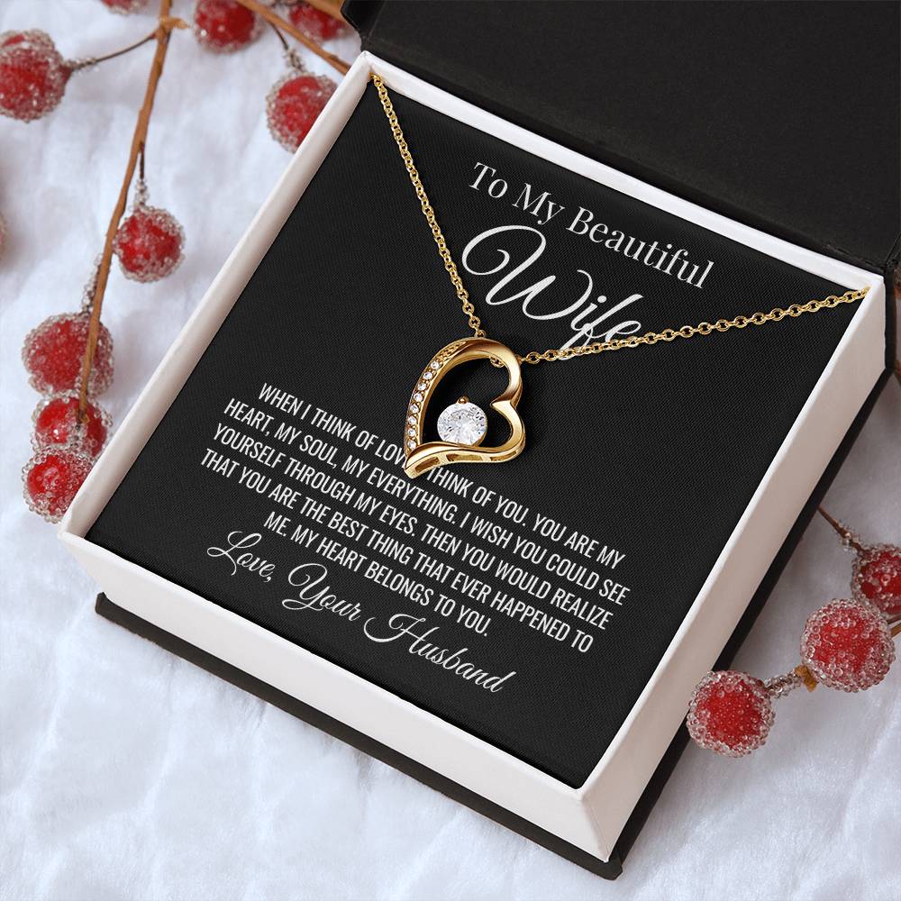 Wife Forever Love Valentine's Necklace Forever Love Necklace