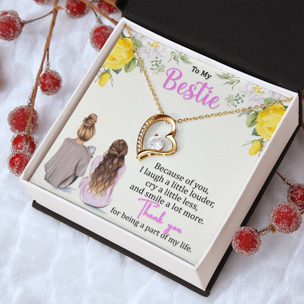 Smile A Lot More Best Friend Necklace For Women Forever Love Necklace
