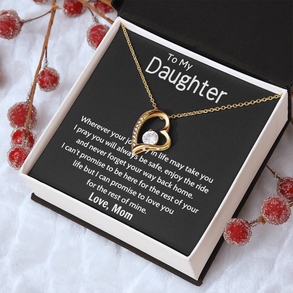 To My Daughter Beautiful Chapters Forever Love Necklace Daughter Necklace Gift For Daughter Xmas Christmas Daughter Gift From Mom 7 Forever Love Necklace