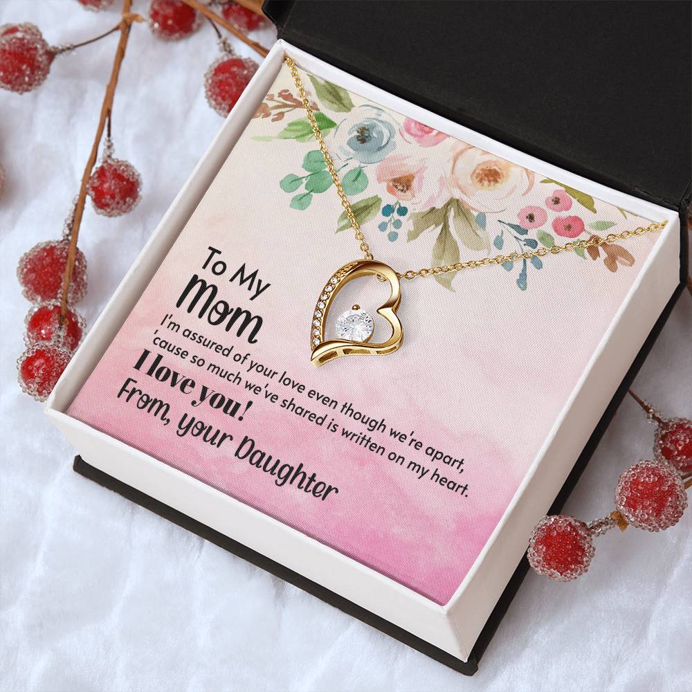 To My Mom Forever Love Necklace Mother Necklace Gift For Mother Xmas Christmas Customize Gift To My Mom Forever Love Necklace
