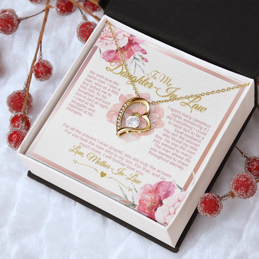 Daughterinlaw Gift Necklace Wedding Gift Jewelry From Motherin Law Gift For Bride Single Pearl Necklace I Spent Many Sleepless Nights Wondering Forever Love Necklace