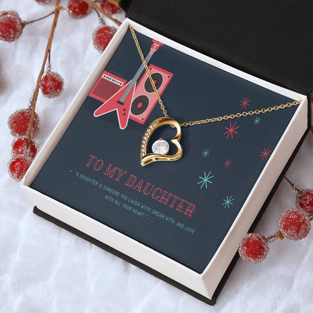 To My Daughter 1 Forever Love Necklace