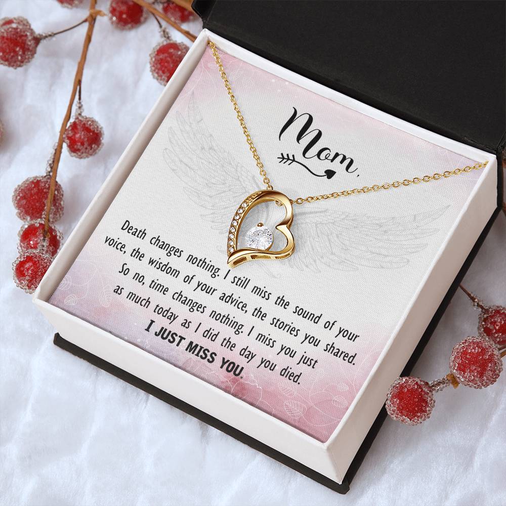 Mom - I Just Miss You - Forever Love Necklace Forever Love Necklace