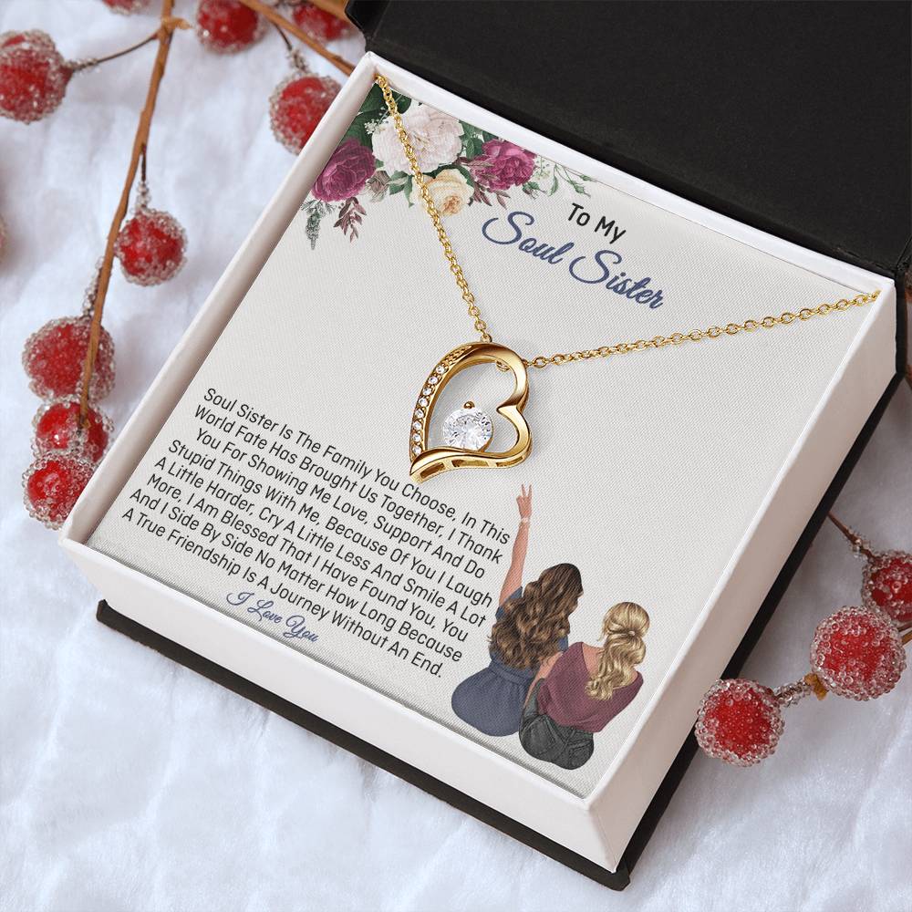 Soul Sister Gifts Sister Necklace 1 Forever Love Necklace