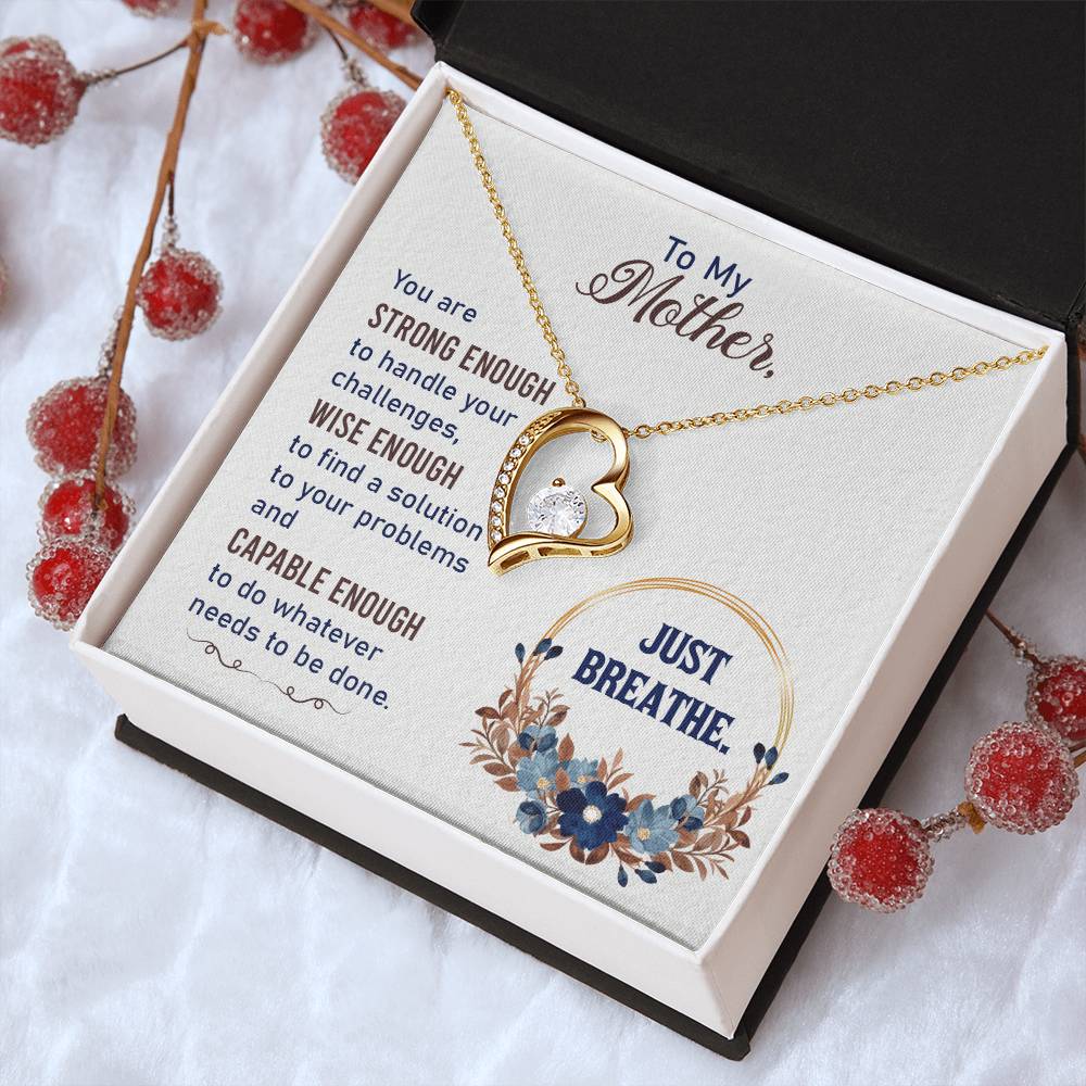To My Mom Mother Necklace Gift For Mother Xmas Christmas Customize Gift To My Mom 3 1 Forever Love Necklace