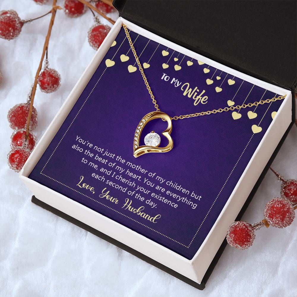 To My Wife Happy Anniversary You're Not Just The Mother Of My Children Necklace 1 Forever Love Necklace