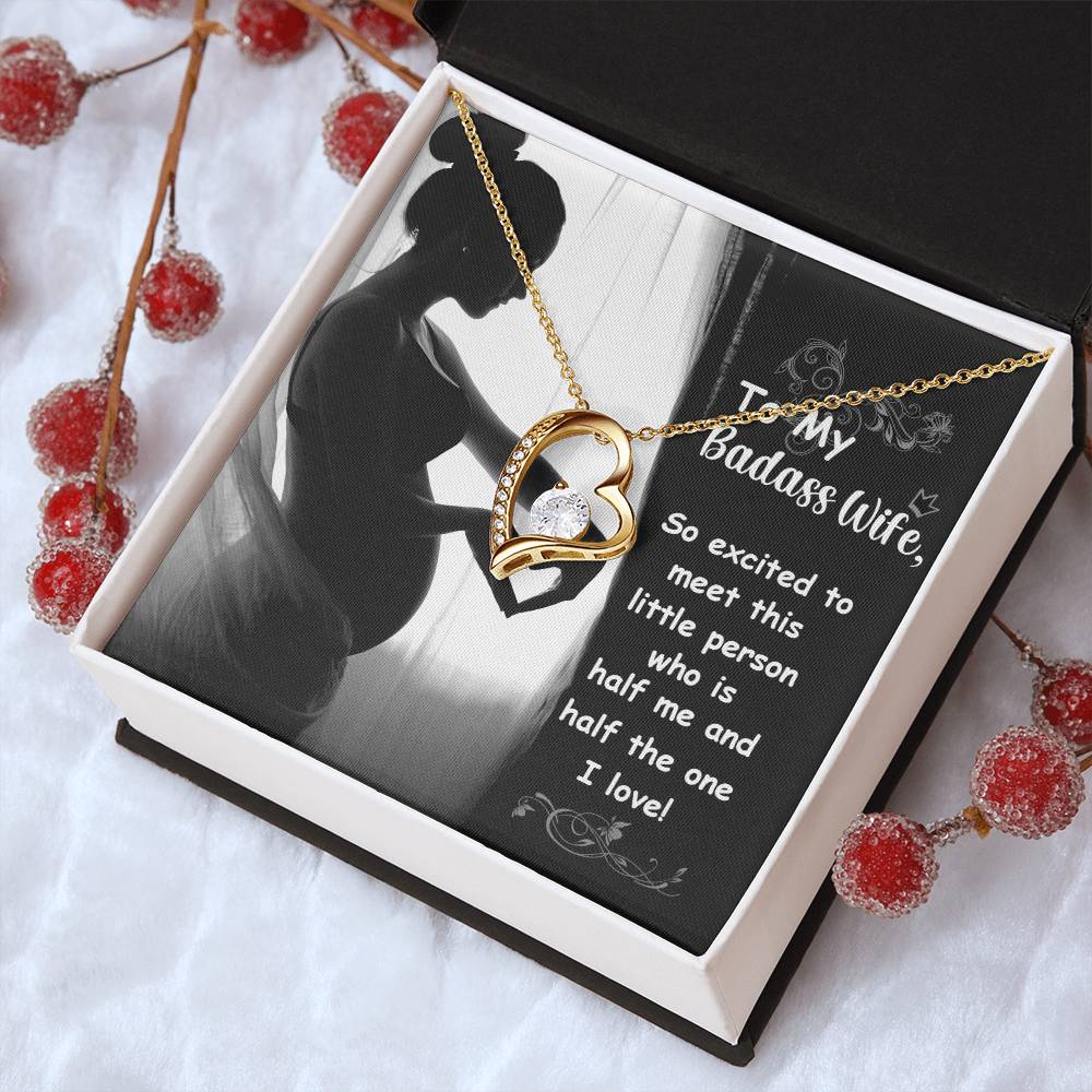 To My Badass Wife 2 Forever Love Necklace