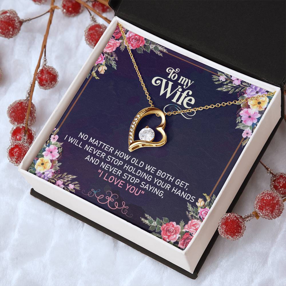 Gift For Wife Necklace With Message Card 1 Forever Love Necklace